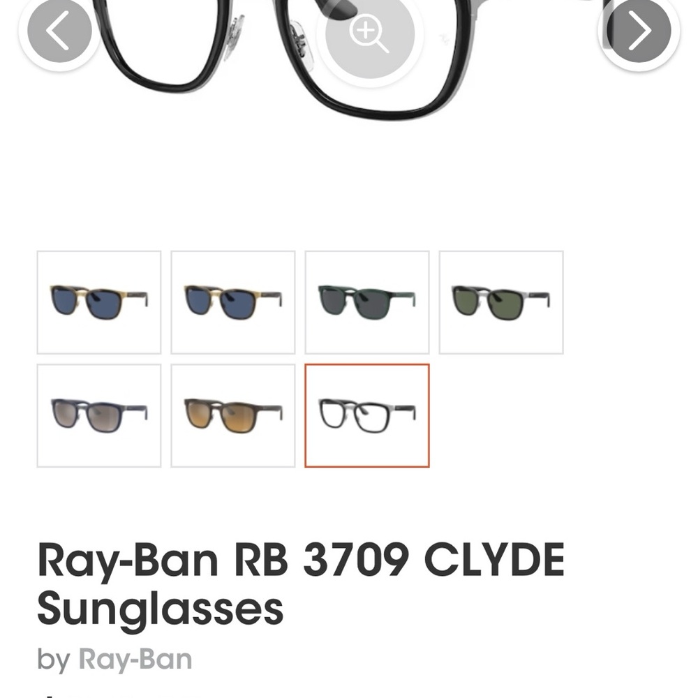 Ray-Ban Clyde Black Sunglasses